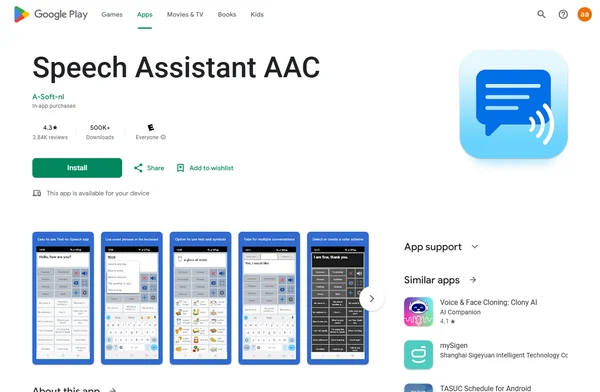 Speech Assistant AAC