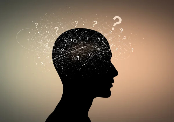 An adult pondering, representing self-discovery and questioning neurotype.