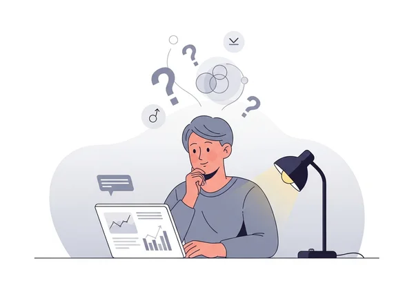 Person pondering complex autism results