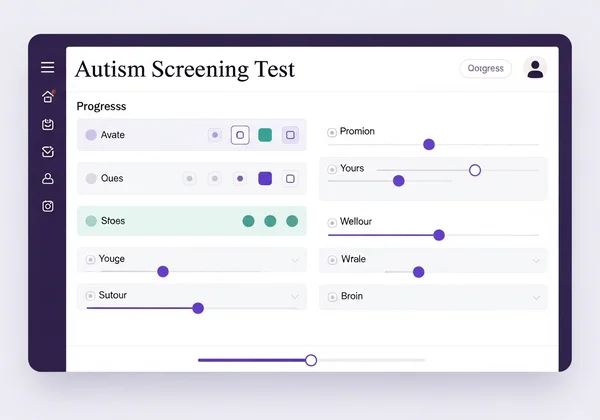 Interfaz de prueba de autismo en línea para el cribado de mujeres.